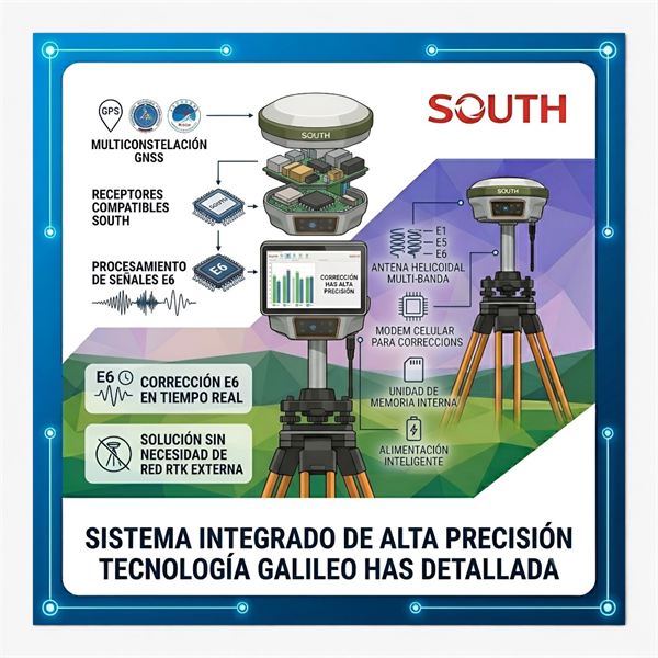 Activación HAS Galileo para GPS South (por Sensor) - South