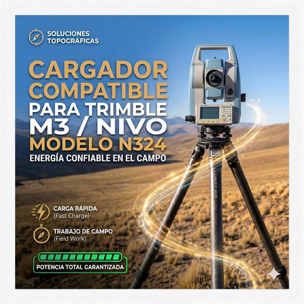 Cargador Leica GKL264 para Estación Total TS01 - Leica