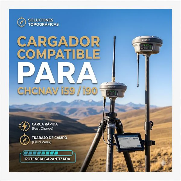Cargador para GPS CHCNAV i50 / i90 - Tecnomap