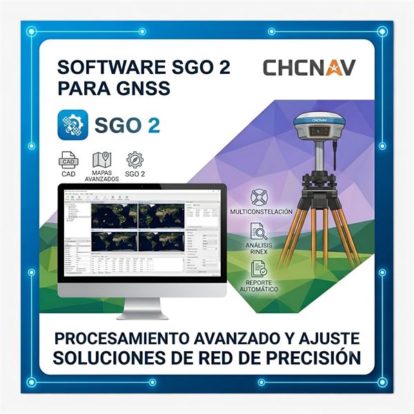 Software CHCNAV Geomatics Office (SGO) 2 para Post-Proceso - CHCNAV