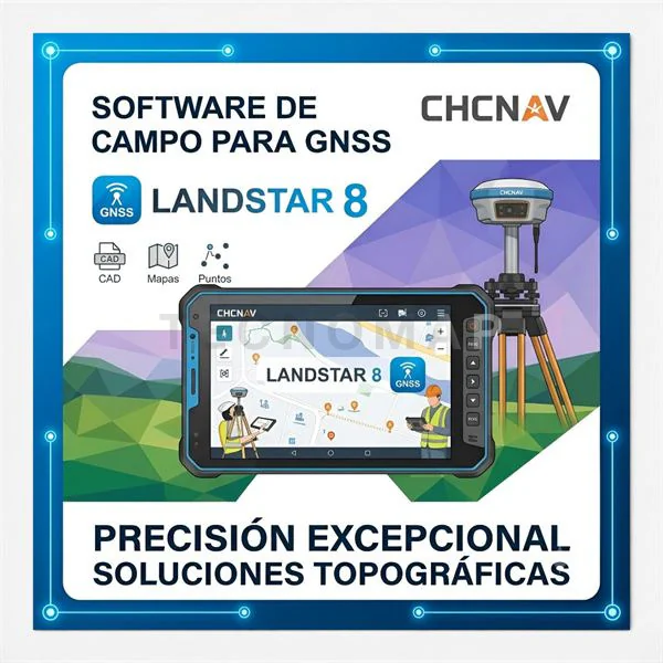 Software CHCNAV Landstar 8 para GNSS / Campo - CHCNAV