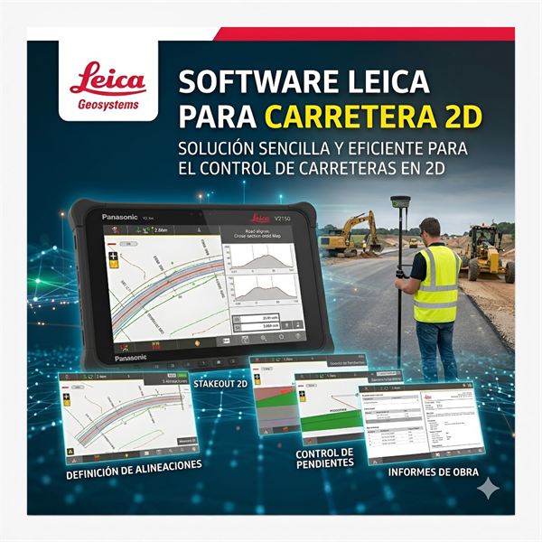 Software Leica Captivate - Aplicación Carretera 2D - Leica