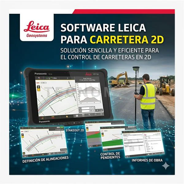 Software Leica Captivate - Aplicación Carretera 2D - Leica
