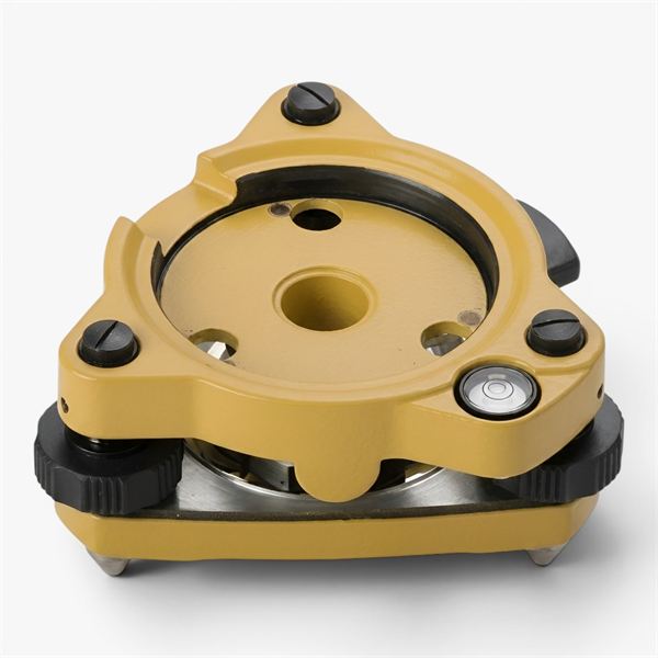 Tribrach Amarillo con Plomada Láser, Óptica o sin Plomada - Tecnomap