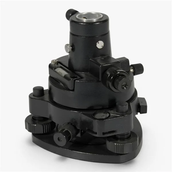 Tribrach Negro con Plomada Láser u Óptica - Tecnomap