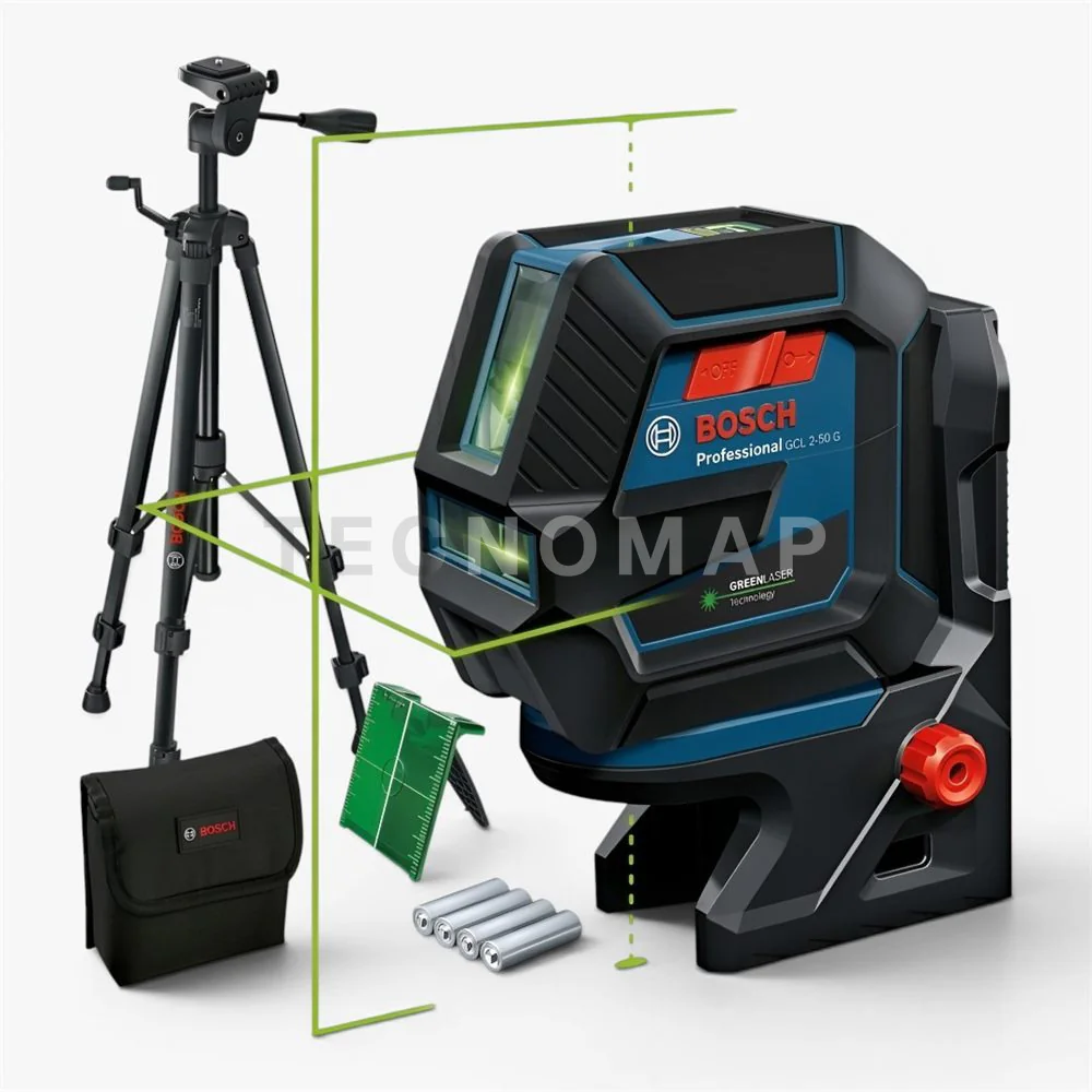 Nivel Láser Bosch GCL 2-50 G Verde con Trípode BT 150 - Bosch