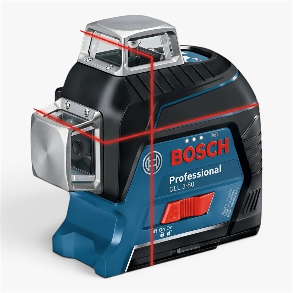 Nivel Láser Bosch GLL 3-80 Rojo - Bosch