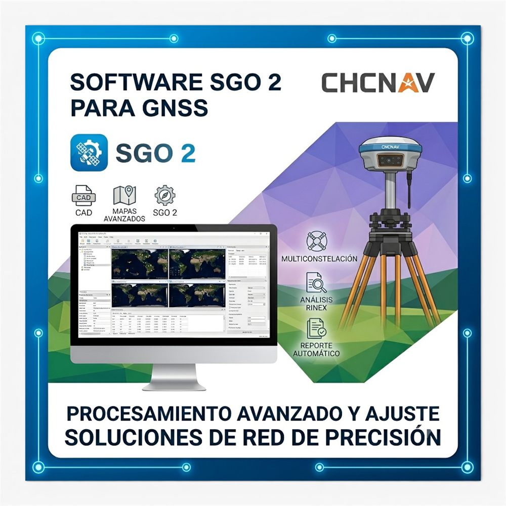 Software CHCNAV Geomatics Office (SGO) 2 para Post-Proceso - CHCNAV