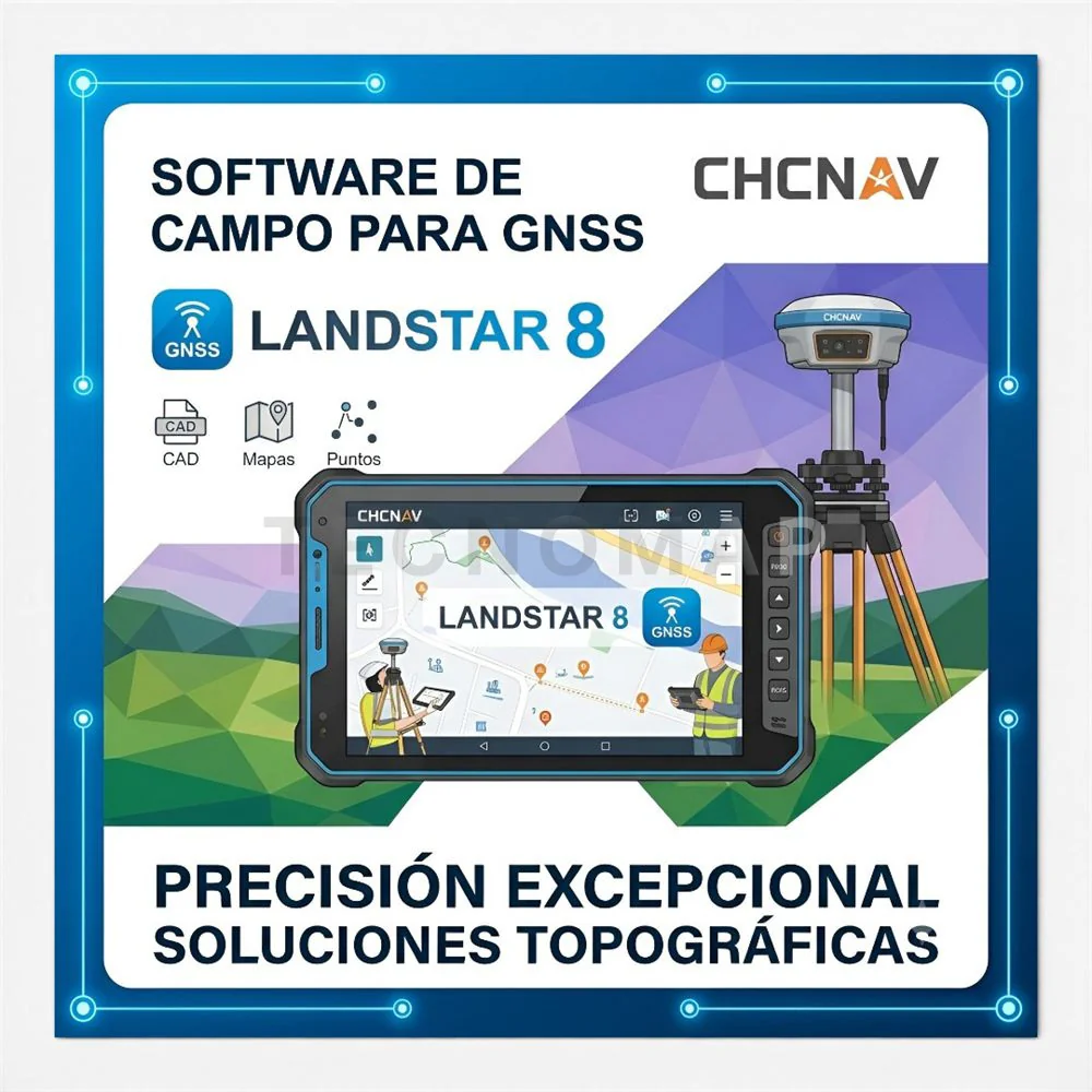 Software CHCNAV Landstar 8 para GNSS / Campo - CHCNAV