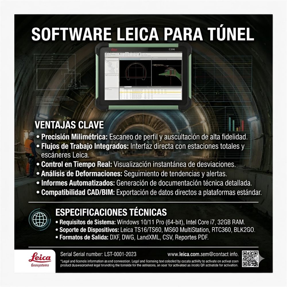 Software Leica Captivate - Aplicación Túnel - vista adicional