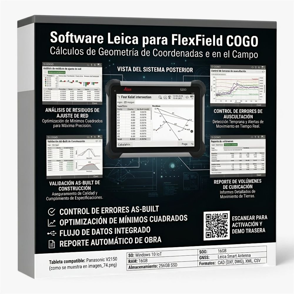 Software Leica FlexField COGO - vista adicional